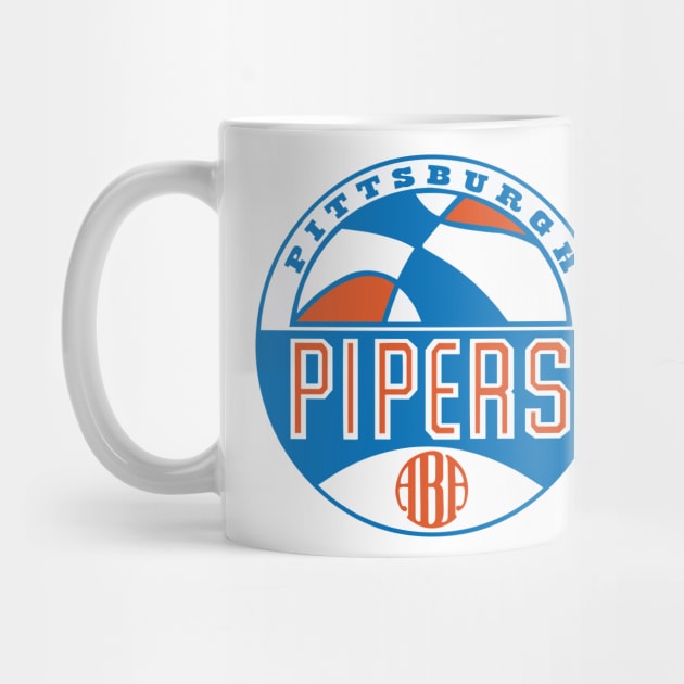 Retro Pittsburgh Pipers Basketball 1967 by LocalZonly